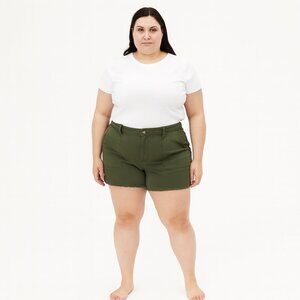 NWT Aerie Cutoff Green Shorts Size Large